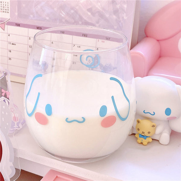 Cartoon Anime Glass Water Cup JK2903