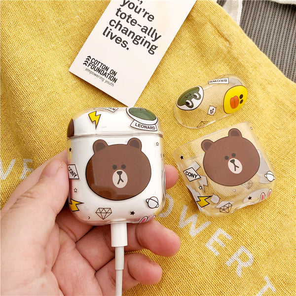 Cony and Brown Airpods Protector  JK1298
