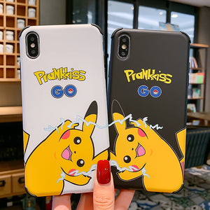 Lovely Pikachu Phone Case for iphone 6/6s/6plus/7/7plus/8/8P/X/XS/XR/XS Max JK1672