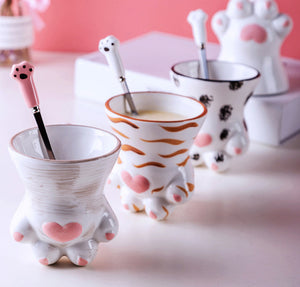 Lovely Cat Paws Mug Cup JK1910