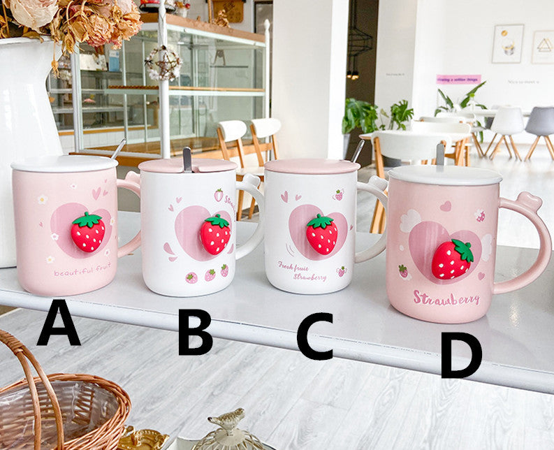 Cute Strawberry Mug Cup JK2467 – Juvkawaii