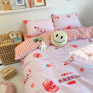 Strawberry Milk Bedding Set JK2250