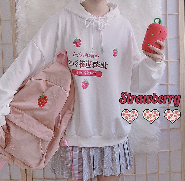 Fashion Strawberry Hoodie JK1937