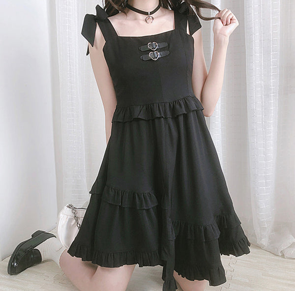 Fashion Black Girls Dress JK3098