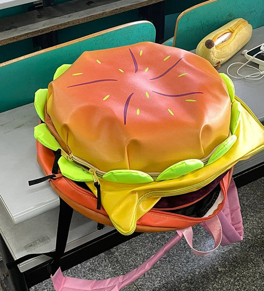 Cute Hamburger Backpack JK3505