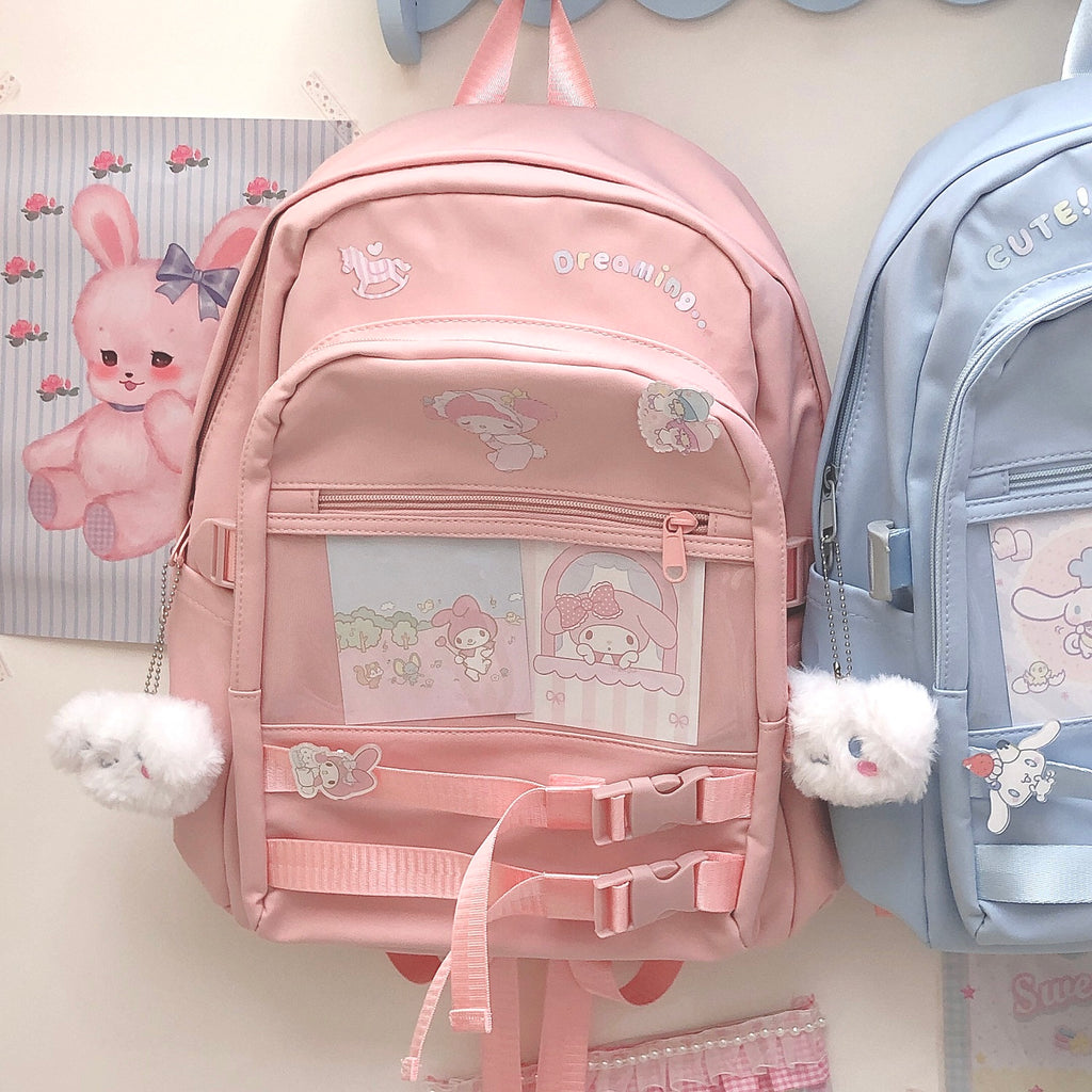 Kawaii Anime Backpack for School Boys Girls Demon Slayer Nezuko Print  Schoolbag Large Lapacity Satchel Waterproof Laptop Bag - AliExpress