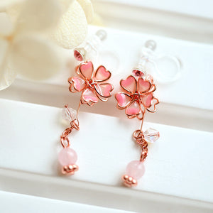 Cute Sakura Earrings/Clips JK2743