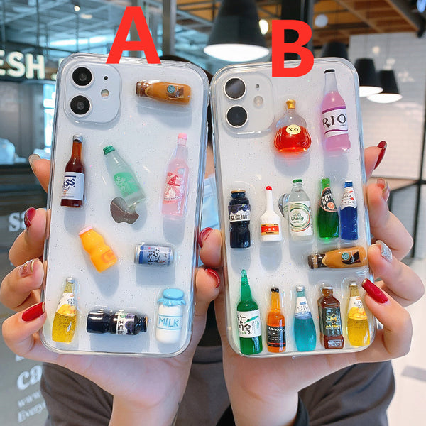 Cute Bottles Phone Case for iphone 6/6s/6plus/7/7plus/8/8P/X/XS/XR/XS Max/11/11 pro/11 pro max JK2131