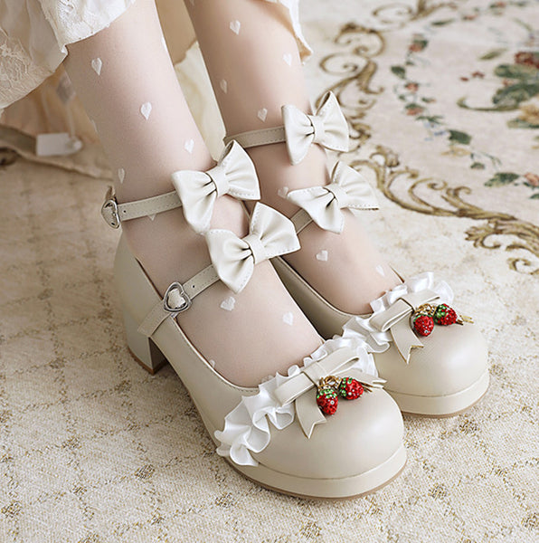 Lolita Strawberry Shoes JK2801