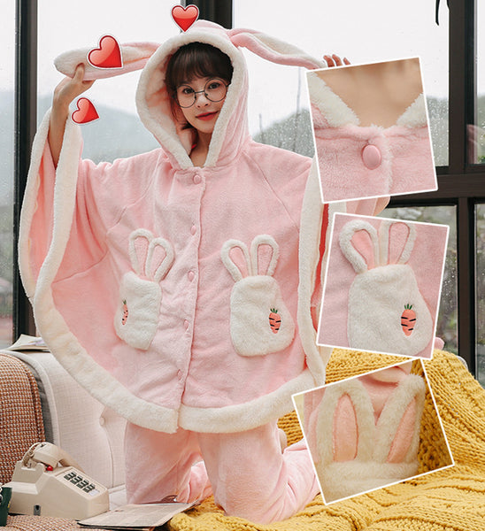Lovely Rabbit Winter Pajamas Suits JK2548