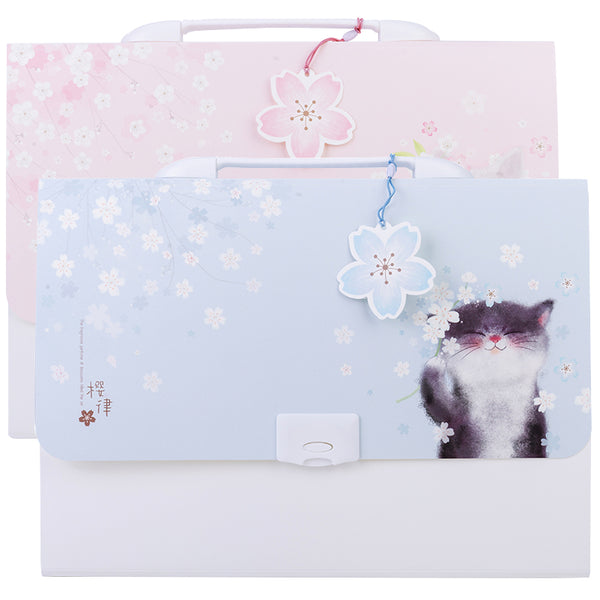 Lovely Sakura Cat File Folder JK2752