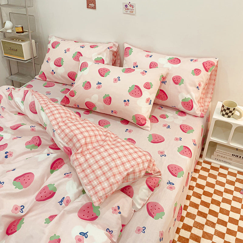 Cute Strawberry Bedding Set JK3013
