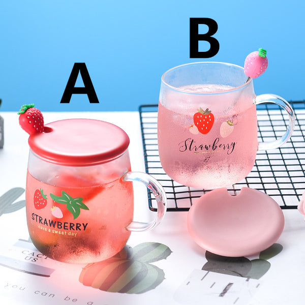 Sweet Strawberry Glass Cup JK2147