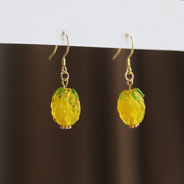 Cute Pineapple Earrings/Clips JK2698