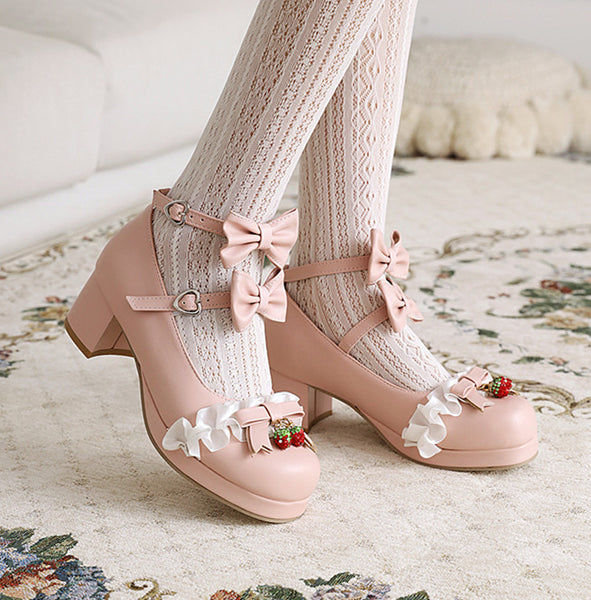 Lolita Strawberry Shoes JK2801
