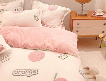 Fashion Peach Bedding Set JK3006