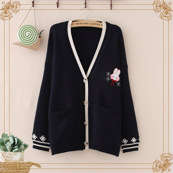 Fashion Rabbit Sweater Coat JK3012