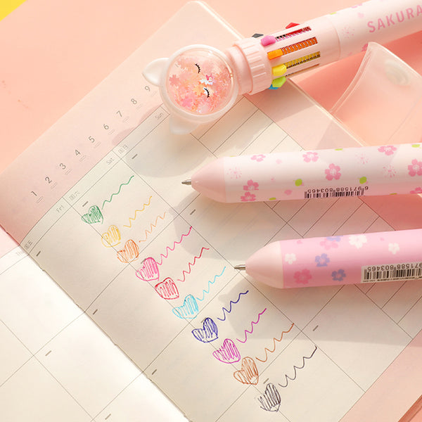 Sakura Ten Colors Ballpoint Pen JK2543