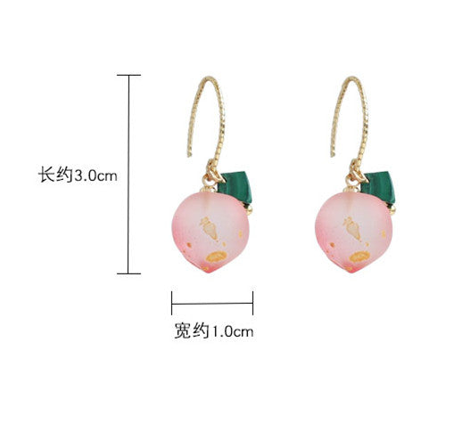 Sweet Peach Earrings/Clips JK2881