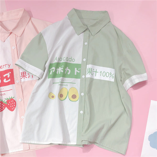 Strawberry and Avocado T-shirt JK2097