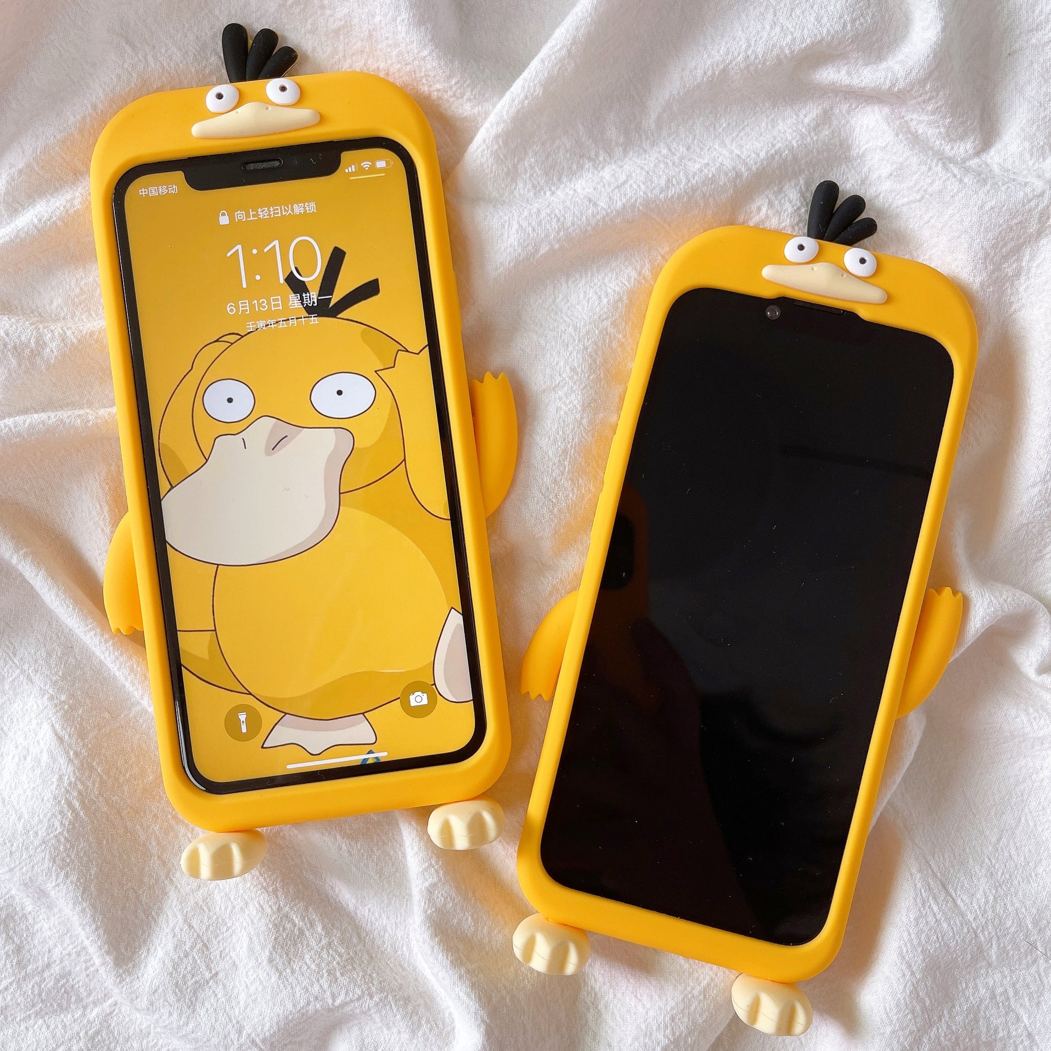 Cute Duck Phone Case for iphone 7/7plus/8/8P/X/XS/XR/XS Max/11/11pro/11pro max/12/12pro/12pro max/12mini/13/13pro/13pro max JK3211