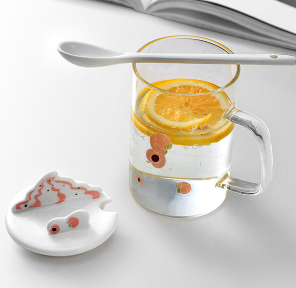 Sweet Fruits Glass Water Cup JK2556