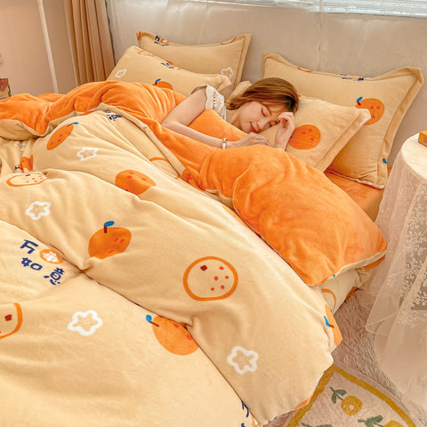Sweet Orange Bedding Set JK2930