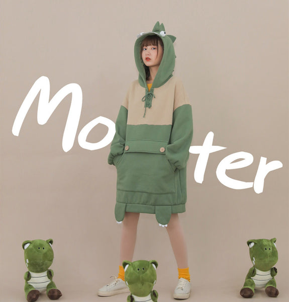 Lovely Green Monster Hoodie JK1945