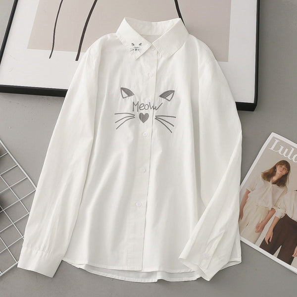 Kawaii Cat Long Sleeve Shirt JK3464