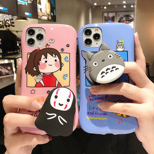 Cartoon Totoro Phone Case for iphone7/7plus/8/8P/X/XS/XR/XS Max/11/11 pro/11 pro max JK2120