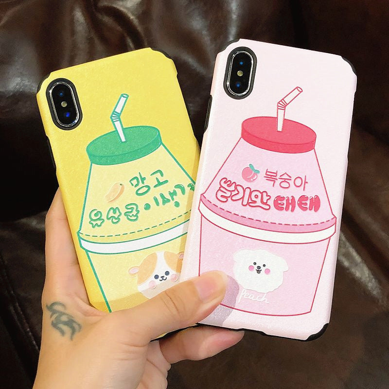 Cute Juice Phone Case for iphone 6/6s/6plus/7/7plus/8/8P/X/XS/XR/XS Max JK1738