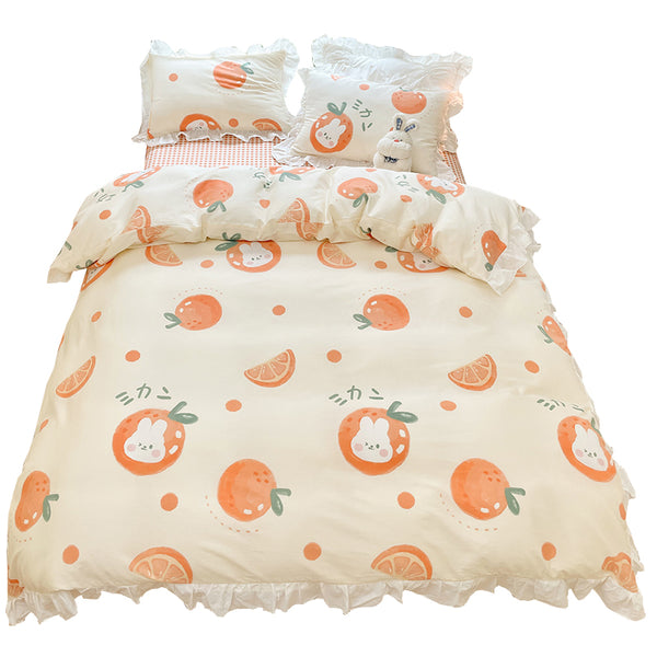 Sweet Orange Bedding Set JK2869