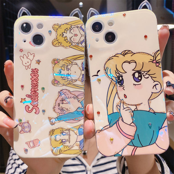 Cartoon Sailormoon Phone Case for iphone7/7plus/8/8P/X/XS/XR/XS Max/11/11 pro/11 pro max/12/12pro/12mini/12pro max/13/13pro/13pro max JK3047