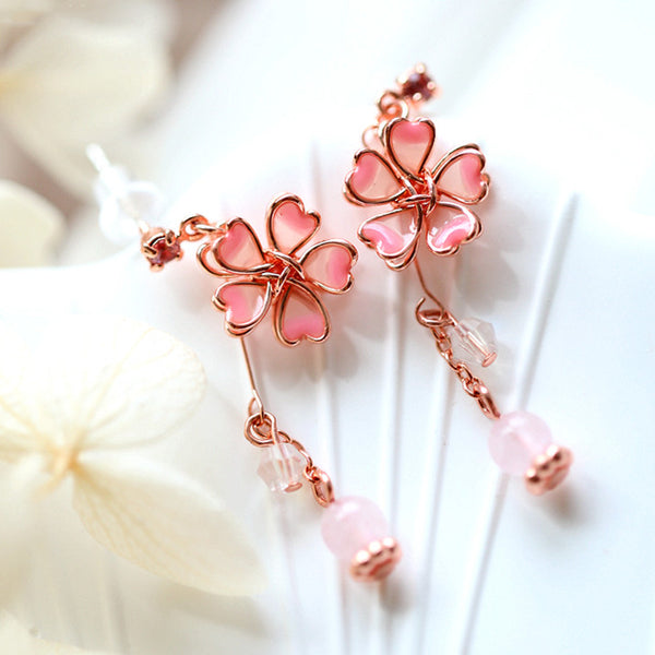Cute Sakura Earrings/Clips JK2743