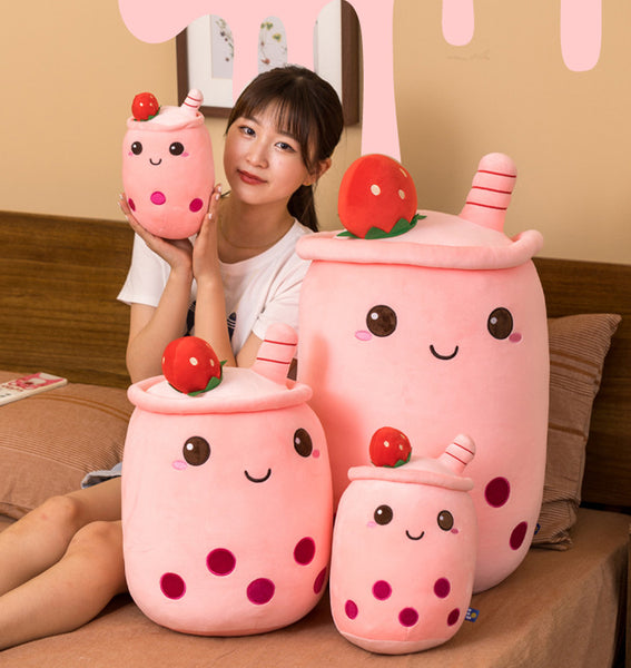 Cute Bubble Tea Plush Hold Pillow JK3086