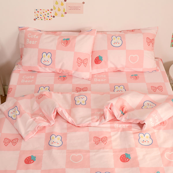Cute Strawberry Bear Bedding Set JK3027