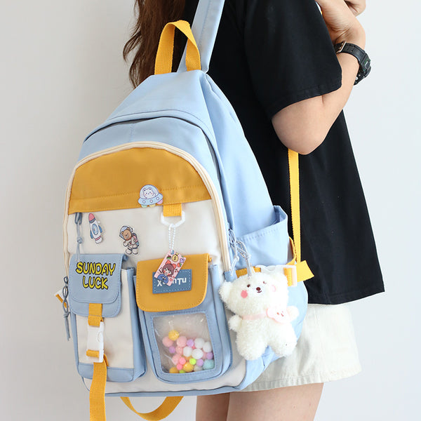 Fashion Cartoon Backpack and Shoulderbag Set JK3199