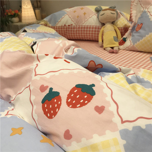 Lovely Strawberry Girl Bedding Set JK2138