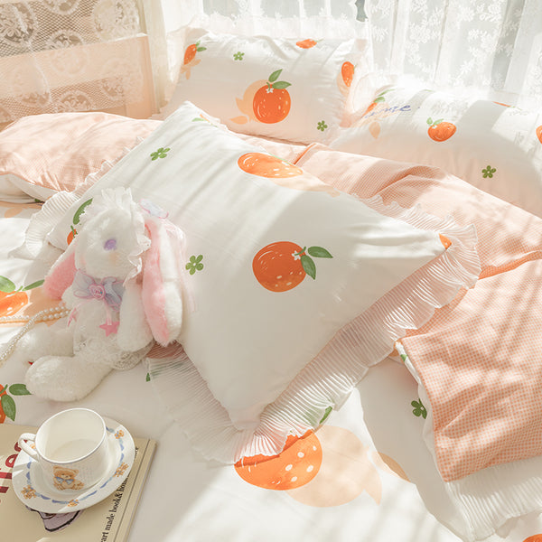 Sweet Orange Bedding Set JK2809