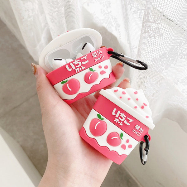 Strawberry and Peach Airpods Protector Case JK2738