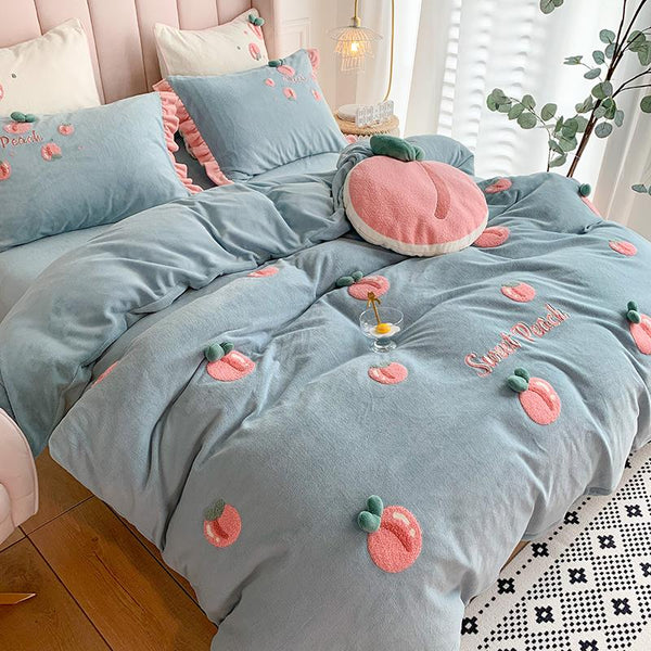 Cute Peach Bedding Set JK2831
