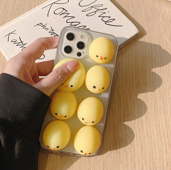 Lovely Chick Phone Case for iphone7/7plus/8/8P/X/XS/XR/XS Max/11/11 pro/11 pro max/12/12pro/12mini/12pro max JK2771