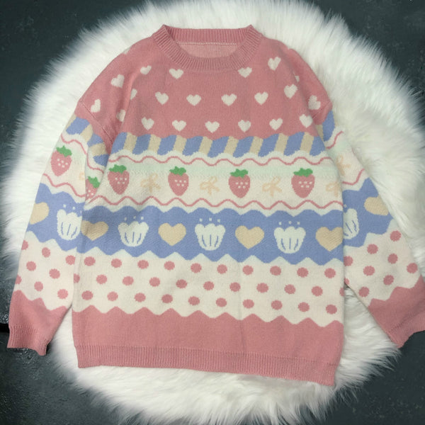 Fashion Strawberry Sweater JK2836