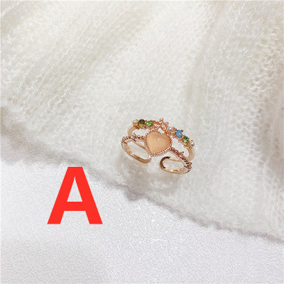 Fashion Heart Ring JK3233