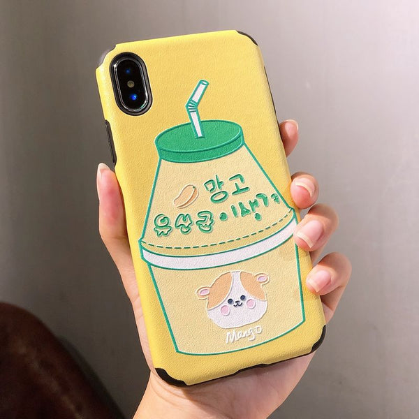 Cute Juice Phone Case for iphone 6/6s/6plus/7/7plus/8/8P/X/XS/XR/XS Max JK1738