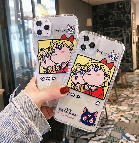 Lovely Sailormoon Phone Case for iphone 7/7plus/8/8P/X/XS/XR/XS Max/11/11 pro/11 pro max JK1931