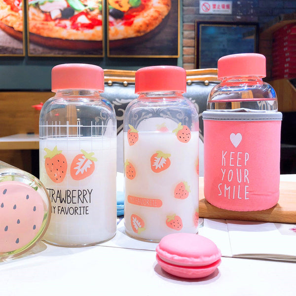 Fashion Strawberry Water Bottle  JK1245