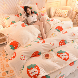 Fashion Strawberry Bedding Set JK2946