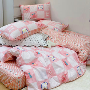 Strawberry Rabbit Bedding Set JK2989