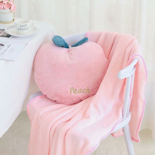 Pink Peach Pillow And Blanket JK2211